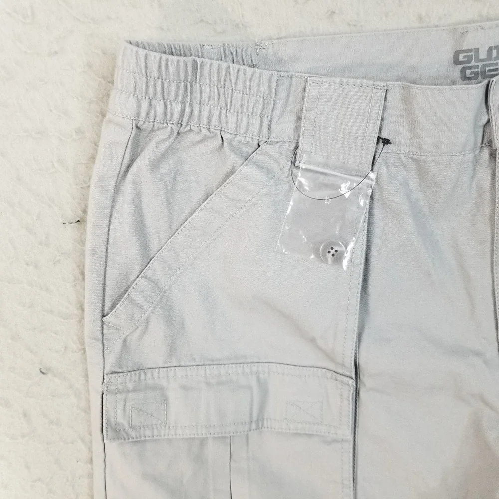 Guide Gear Cargo Shorts Mens 38 Gray Cotton Canvas Utility Tactical Outdoor 6in